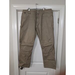 Kuhl Mens 40x32 Ryder Pants Tan Vintage Patina Dye Outdoor Hiking Work